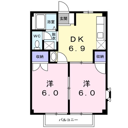 プロムナード城北の物件間取画像